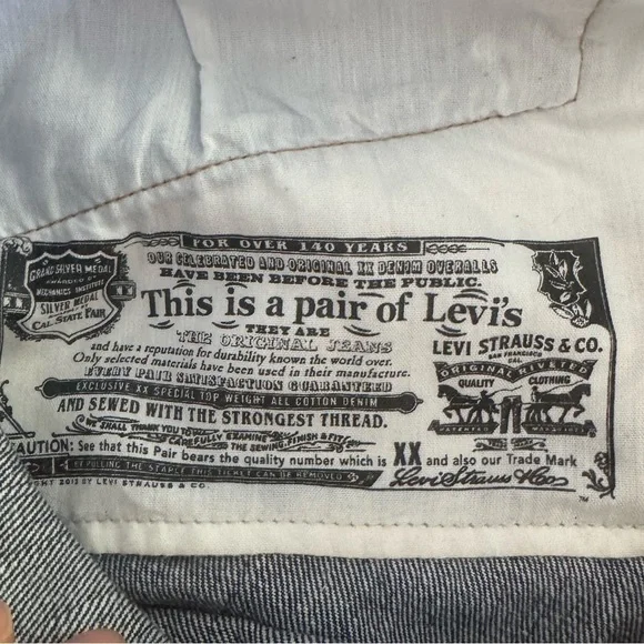 Levi's 501 Men's Straight Jeans in Deep Blue 26x32 y2k trendy 2019 premium - Picture 3 of 10